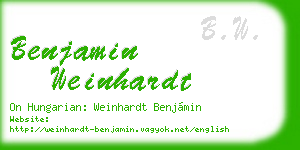 benjamin weinhardt business card